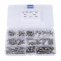 150pcs M5 Stainless Steel Button Head Hex Socket Bolts Screw Nuts Set 6-30mm EM