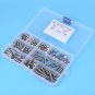 150pcs M5 Stainless Steel Button Head Hex Socket Bolts Screw Nuts Set 6-30mm EM