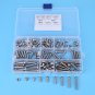 150pcs M5 Stainless Steel Button Head Hex Socket Bolts Screw Nuts Set 6-30mm EM