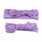 Soft Mom Baby Rabbit Ears Tie Bow Headband Hair Hoop Stretch Elastic Headbands