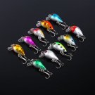Lot 10Pcs Fishing Lures Kinds Of Minnow Fish Bass Tackle Hooks Baits Crankbaits