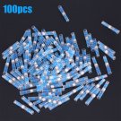100pcs Solder Sleeve Heat Shrink Butt Wire Splice Connector Waterproof 16-14 AWG