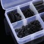160PCS M3 Assortment Stand-off Nylon Screws Bolt Nuts Set With Plastic Box