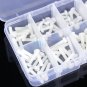 160PCS M3 Assortment Stand-off Nylon Screws Bolt Nuts Set With Plastic Box
