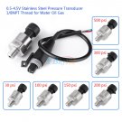 Pressure Transducer or Sender Stainless Steel 0-4.5V For Oil Fuel Air Water coi