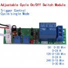 DC 5V 12V 24V Adjustable Cycle Trigger Delay Timing Timer Relay On/Off Switch em