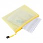 12pc A5 Plastic Mesh Zipper Bags Zip File Storage Document Folder Waterproof eco