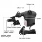 DC 12V Car Auto Electric Air Pump Inflator 3 Nozzles AirBed Mattress Boat 3500PA