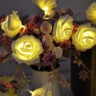 20 LED Rose Flower Fairy String Lights Wedding Christmas Party Garden Decoration