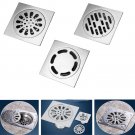 100 * 100mm Anti-odor Bathroom Floor Drain Cover Waste Gate Shower Drainer New