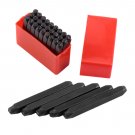 4mm Number Letter Alphabet Punch Steel Metal Stamp Set Tool Kit Steel + Case
