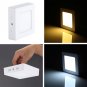 AC85-265V Square Surface Mounted LED Ceiling Panel Down Lights Bulb Wall Lamp