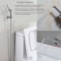 Toilet Shattaf Adapter Spray Handheld Bidet Shower Head Wall Bracket Hose Kit