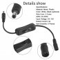 5 x LED Strip Light Wire Switch with Female and Male DC 12V Power Connector Plug