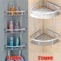 Triangular Shower Caddy Shelf Bathroom Wall Corner Rack Storage Organizer Holder