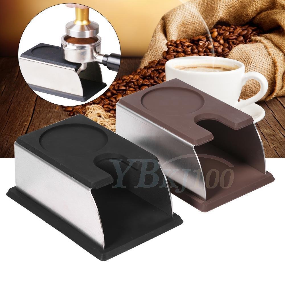 Portable Stainless Steel Espresso Coffee Tamper Holder Stand Tool Accessory