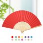 Lovely Handheld Mini Fan Folding Bamboo Chinese Paper Fans Wedding Kids Favours