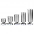 4x Adjustable Stainless Steel Cabinet Cupboard Table Sofa Bed Feet Furniture Leg