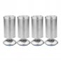 4x Adjustable Stainless Steel Cabinet Cupboard Table Sofa Bed Feet Furniture Leg