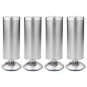 4x Adjustable Stainless Steel Cabinet Cupboard Table Sofa Bed Feet Furniture Leg