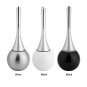 Creative Bathroom Toilet Scrub Cleaning Brush Holder Set w/Stainless Steel Base