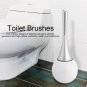 Creative Bathroom Toilet Scrub Cleaning Brush Holder Set w/Stainless Steel Base