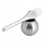 Creative Bathroom Toilet Scrub Cleaning Brush Holder Set w/Stainless Steel Base