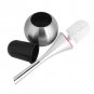 Creative Bathroom Toilet Scrub Cleaning Brush Holder Set w/Stainless Steel Base