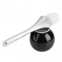 Creative Bathroom Toilet Scrub Cleaning Brush Holder Set w/Stainless Steel Base