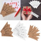 100pcs Craft Paper Hang Tags Wedding Party Favor Label Cards Christmas Ornament