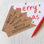 100pcs Craft Paper Hang Tags Wedding Party Favor Label Cards Christmas Ornament