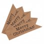 100pcs Craft Paper Hang Tags Wedding Party Favor Label Cards Christmas Ornament