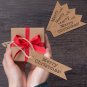 100pcs Craft Paper Hang Tags Wedding Party Favor Label Cards Christmas Ornament