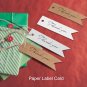 100pcs Craft Paper Hang Tags Wedding Party Favor Label Cards Christmas Ornament