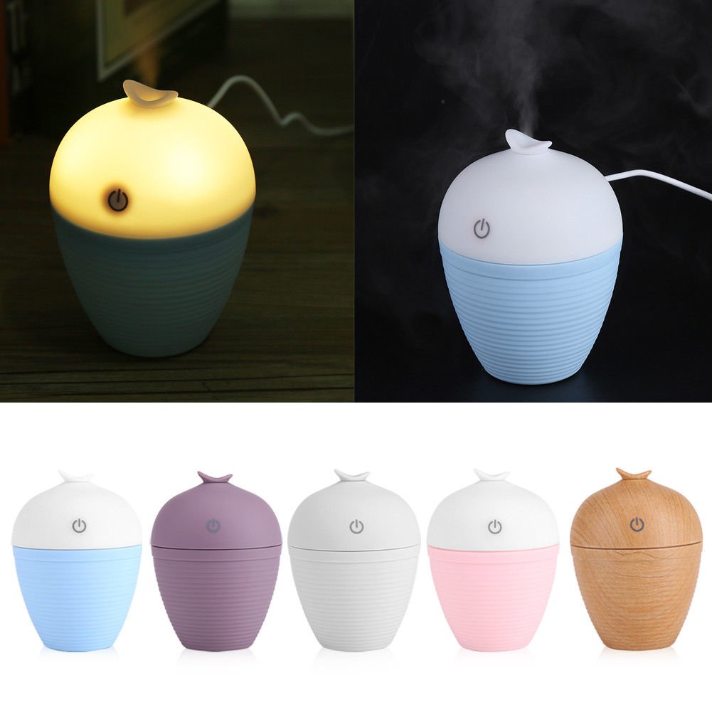 Mini Ultrasonic Aroma Humidifier Air Diffuser Purifier Atomizer USB Night Light