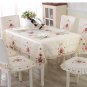 Round/Square/Rectangle Tablecloth Embroidery Table Cover Floral Runner Polyester