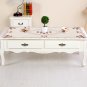 Round/Square/Rectangle Tablecloth Embroidery Table Cover Floral Runner Polyester
