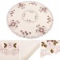 Round/Square/Rectangle Tablecloth Embroidery Table Cover Floral Runner Polyester