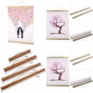 New Wooden Photo Frame DIY Custom Poster Scroll Prints Artwork Hanger Durable