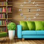 Luxury DIY Wall Clock 3D Roman Numerals Stickers Home Art Modern Clock Large