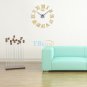 Luxury DIY Wall Clock 3D Roman Numerals Stickers Home Art Modern Clock Large