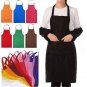 New Women Muti-color Cooking Kitchen Restaurant Bib Apron Dress with Pocket Gift
