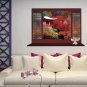 Chinese Style 3D Window View Removable Wall Sticker Art Vinyl Decal Decor Mural