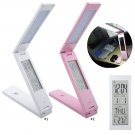 LED Desk Table Student Reading Lamp Touch Control With Calendar Alarm Clock