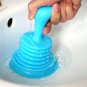 Kitchen Bath Sink Plunger Unblocking Toilet Drain Pipe Cleaner Tool With Handle