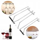 Stainless Steel Wine Hanging Cup Holders Hanging Goblet Cup Rack Home Decor