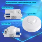 360° Smart Light Switch Radar Microwave Sensor Motion Detector For Bathroom