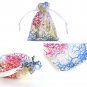 50Pcs/Set Sheer Coralline Organza Jewelry Pouch Wedding Party Favor Gift Bags