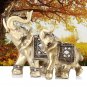 Gold Elegant Resin Elephant Statue Ornament Figurine Home Office Decor Gift