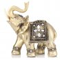 Gold Elegant Resin Elephant Statue Ornament Figurine Home Office Decor Gift